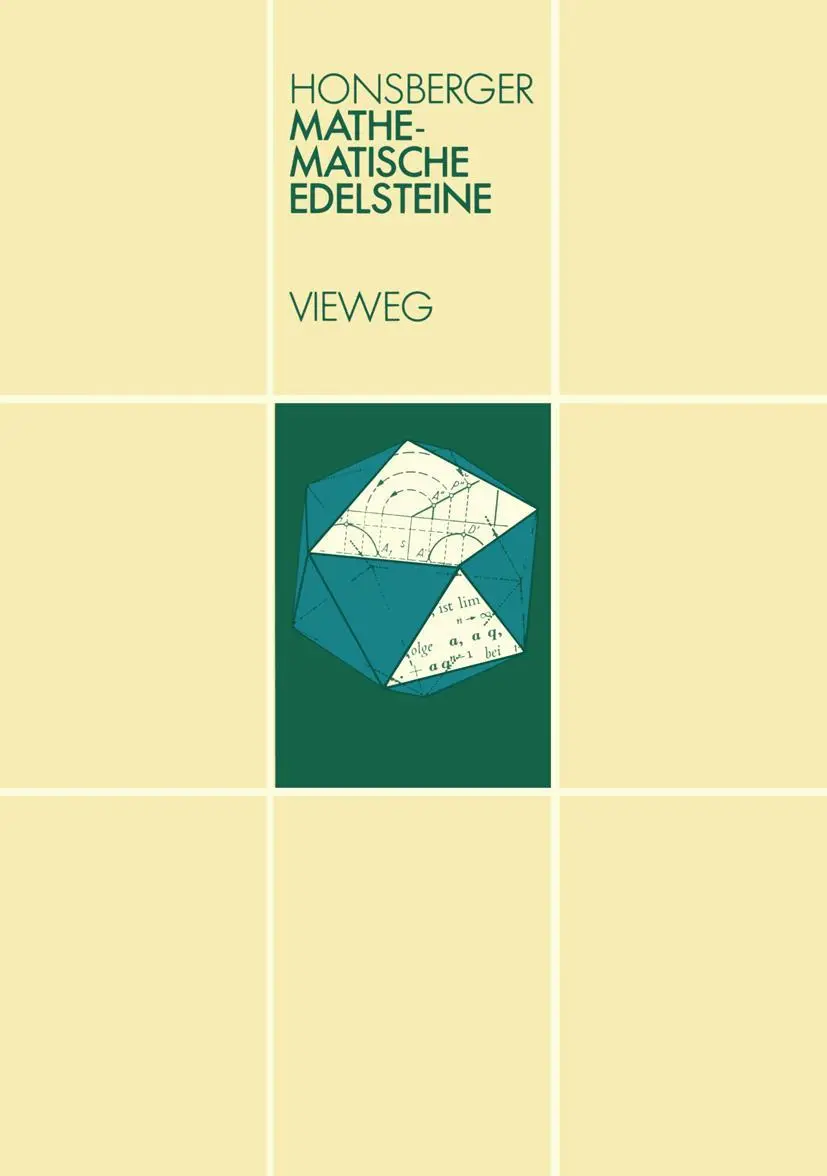 Cover: 9783528084745 | Mathematische Edelsteine | Ross Honsberger | Taschenbuch | 179 S.