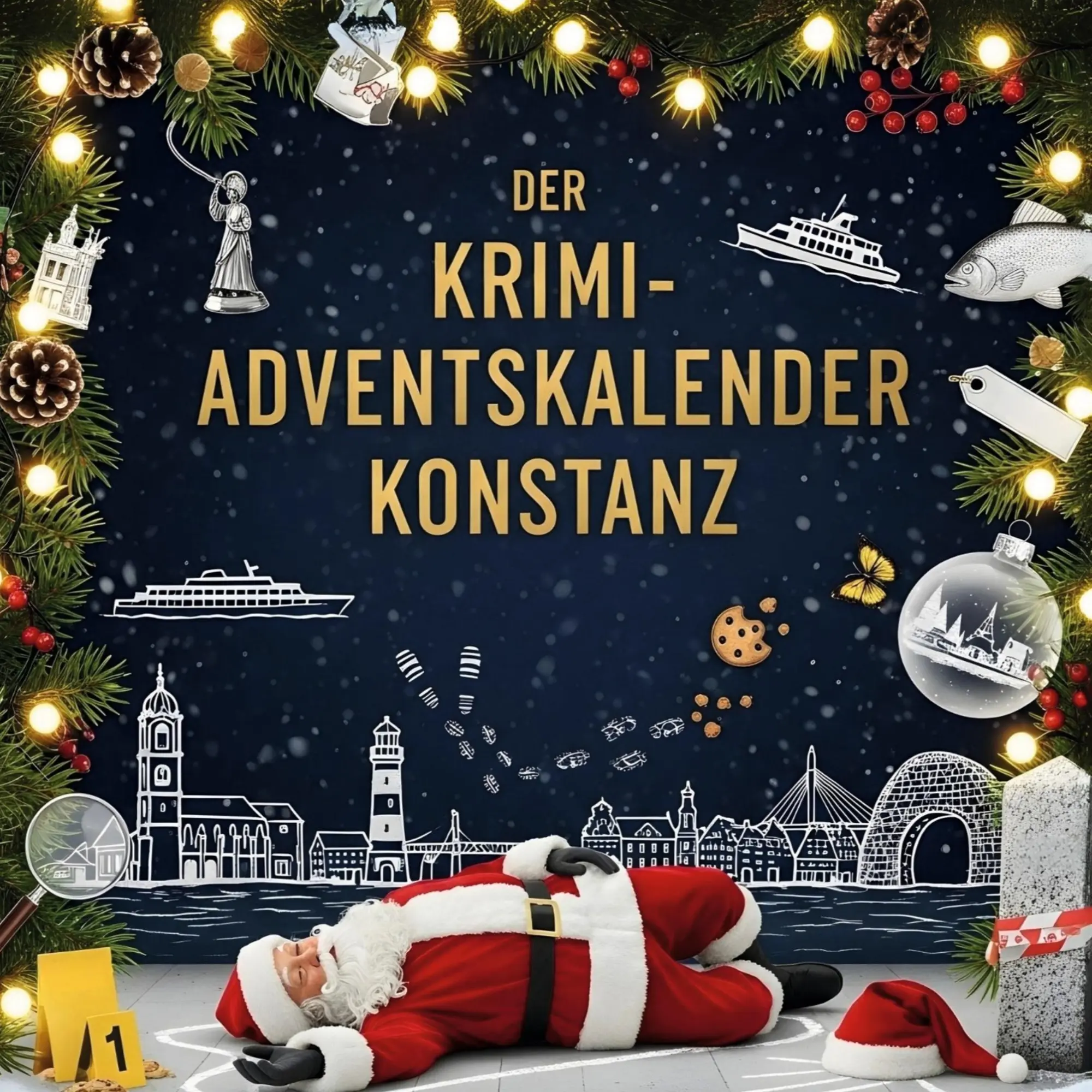 Cover: 9783695304745 | Der Krimi-Adventskalender Konstanz | Mordsverdächtig in 24 Akten