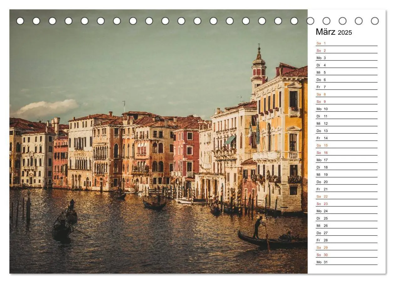 Bild: 9783435534845 | Traumstadt Venedig (Tischkalender 2025 DIN A5 quer), CALVENDO...