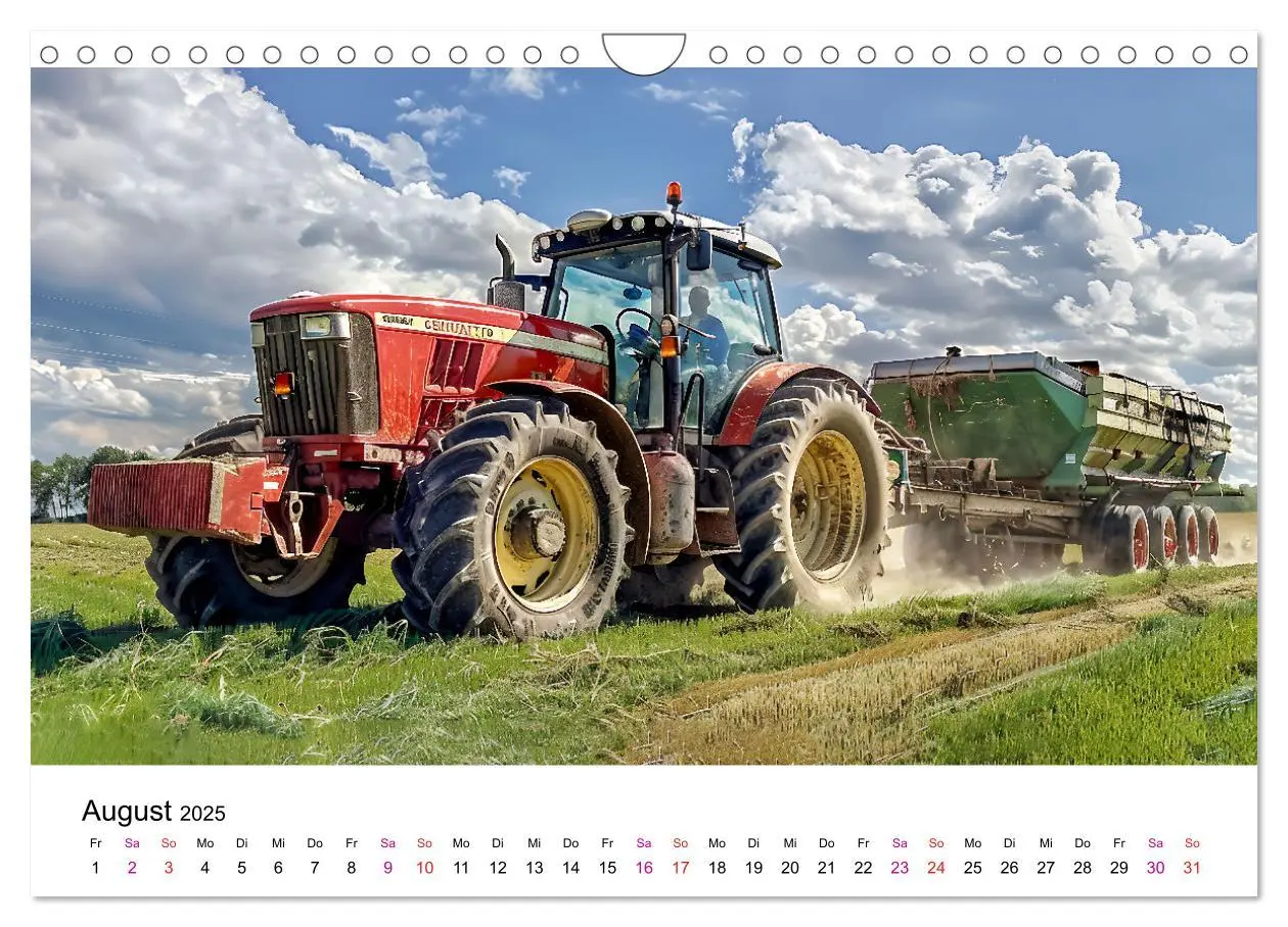 Bild: 9783457174845 | Traktoren Power (Wandkalender 2025 DIN A4 quer), CALVENDO...