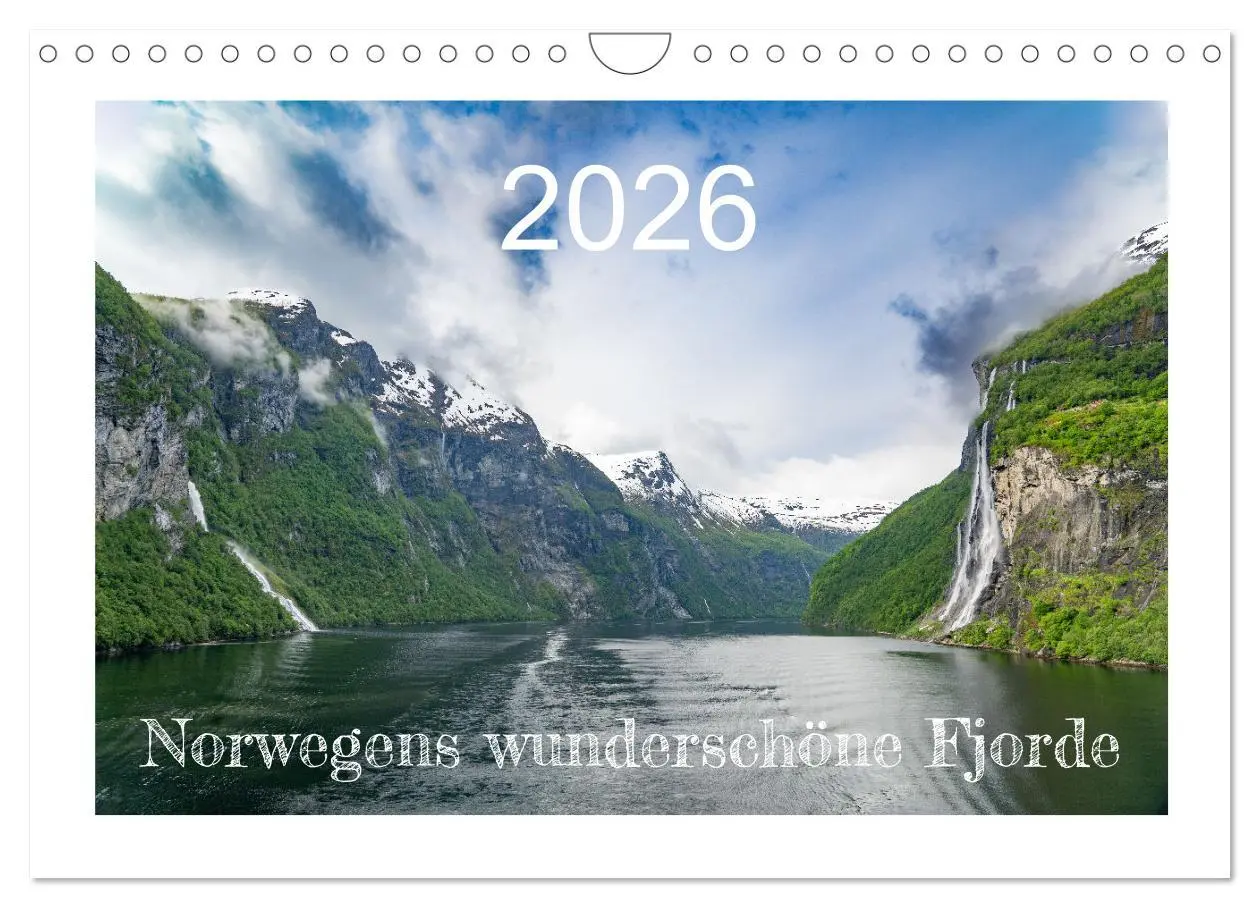 Cover: 9783457554845 | Norwegens wunderschöne Fjorde (Wandkalender 2026 DIN A4 quer),...
