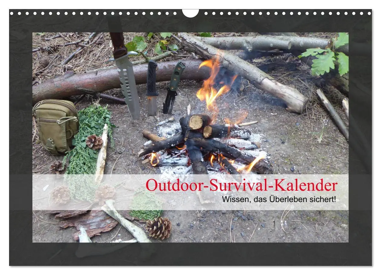 Cover: 9783457934845 | Outdoor-Survival-Kalender (Wandkalender 2026 DIN A3 quer), CALVENDO...