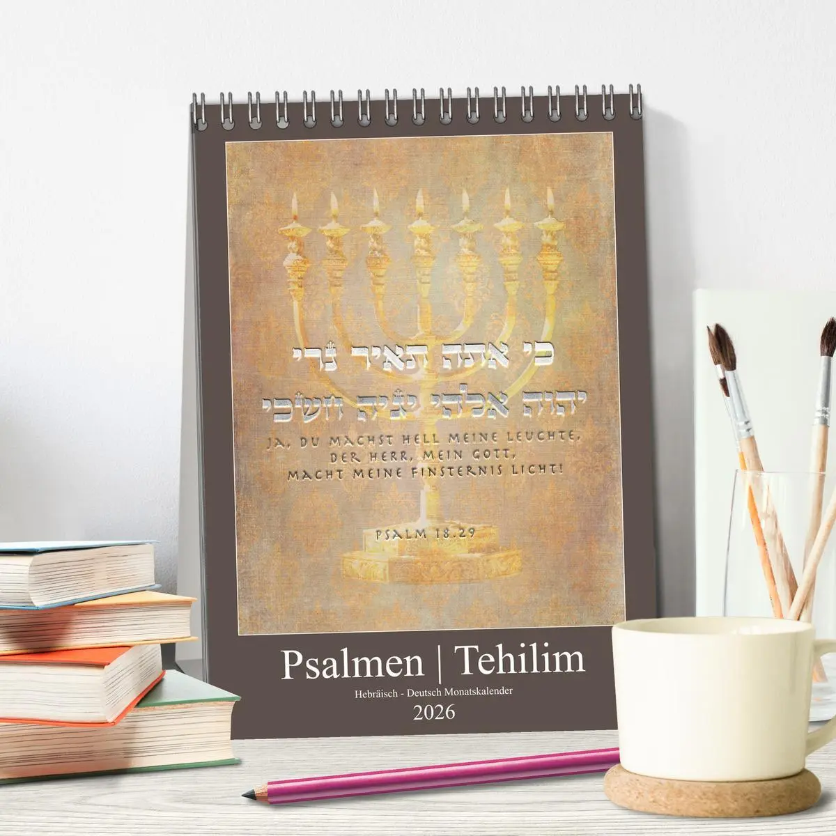 Bild: 9783516404845 | Psalmen Tehilim Hebräisch - Deutsch (Tischkalender 2026 DIN A5...