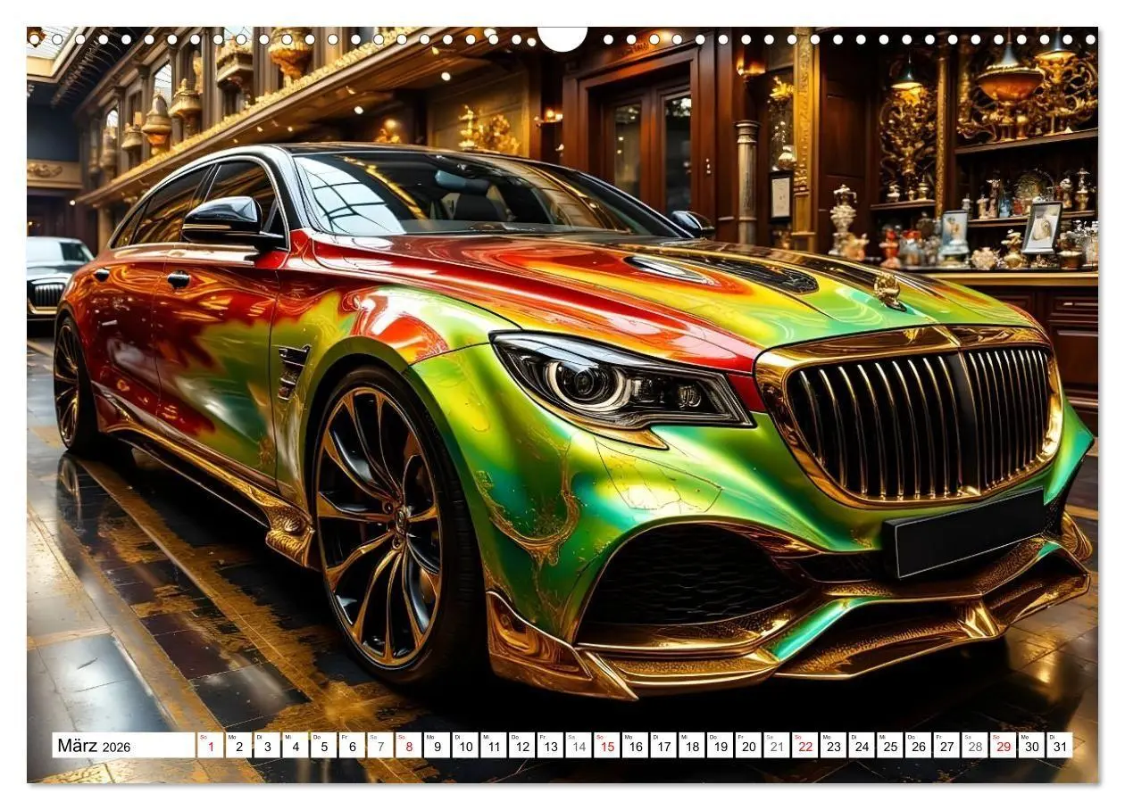 Bild: 9783516714845 | Farbenfrohe Lackvisionen (Wandkalender 2026 DIN A3 quer), CALVENDO...