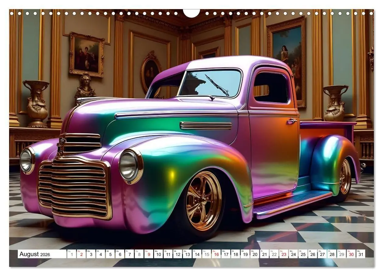 Bild: 9783516714845 | Farbenfrohe Lackvisionen (Wandkalender 2026 DIN A3 quer), CALVENDO...