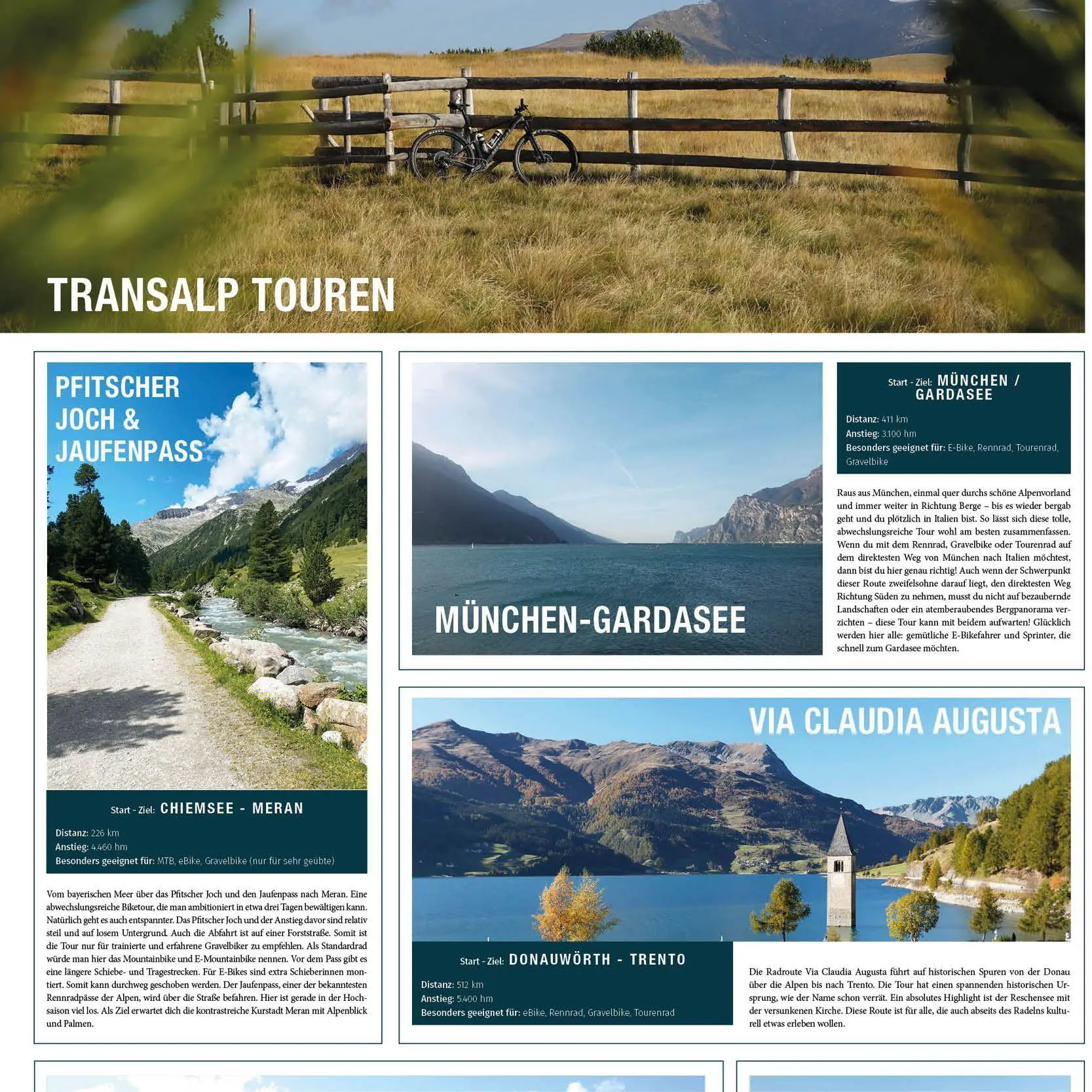 Bild: 9783991544845 | KOMPASS Radfernwegekarte Transalp Panoramakarte 1:2 Mio. | Deutsch