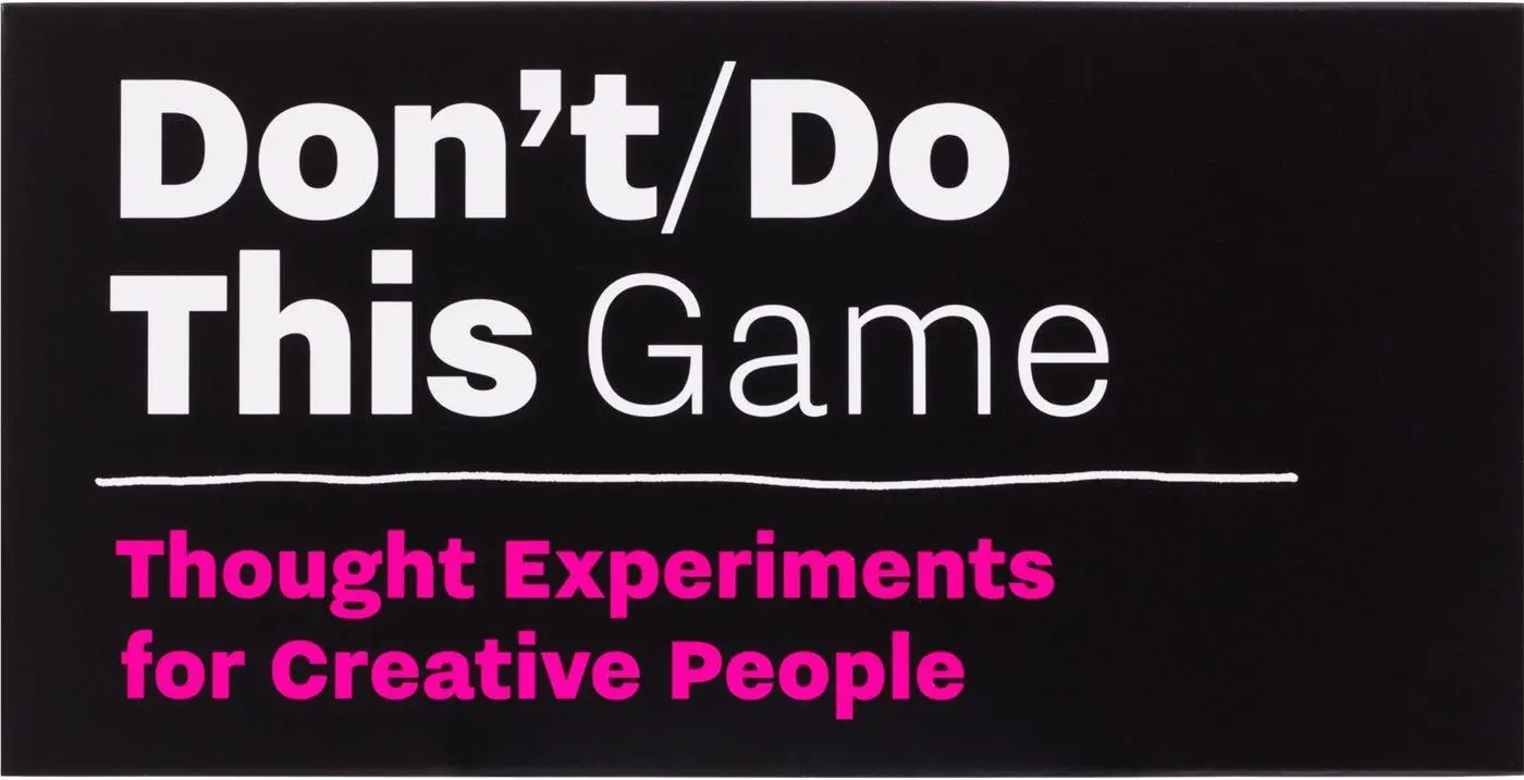 Cover: 9789063694845 | Don't/Do This - Game | Thought Experiments for Creative People | Roos