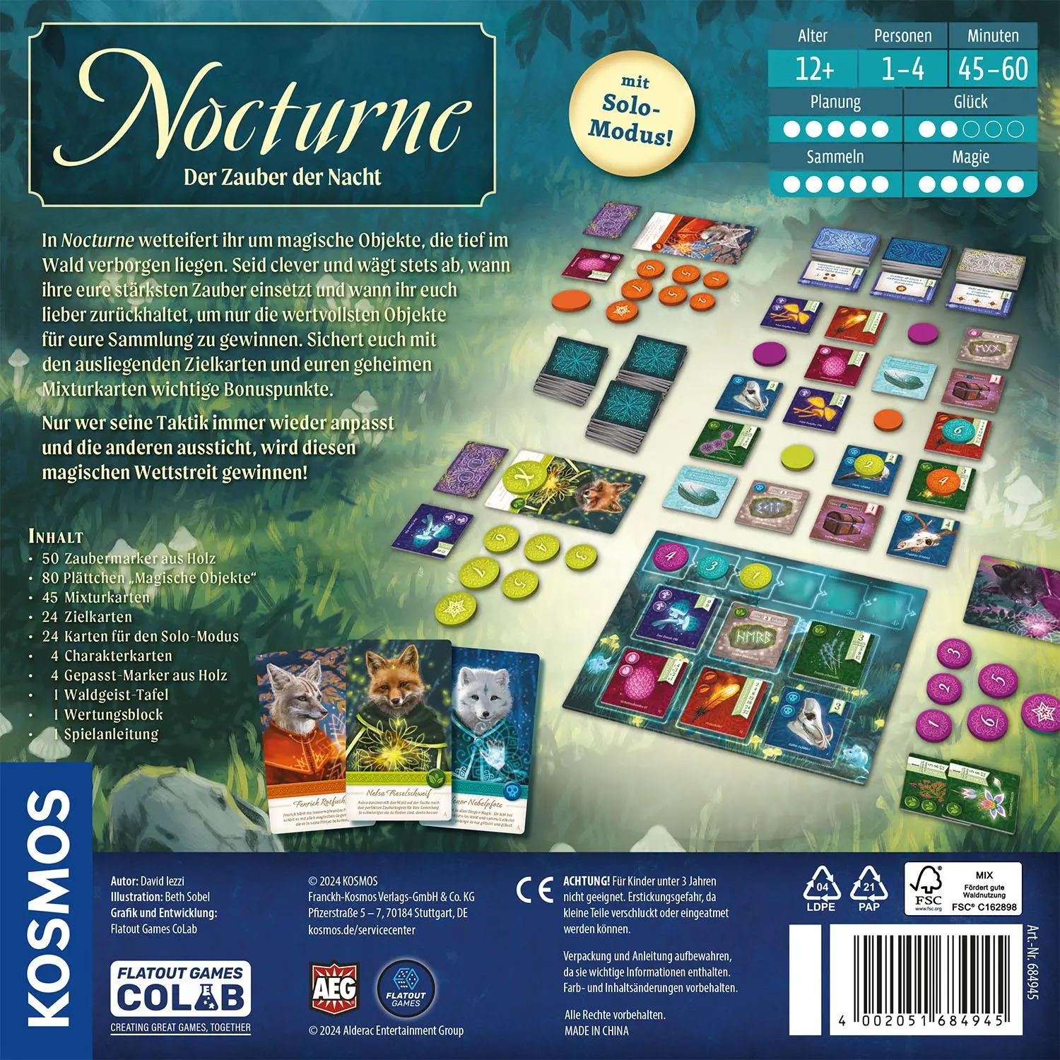 Rückseite: 4002051684945 | Nocturne | Spiel | David Iezzi | Spiel | 684945 | Deutsch | 2025