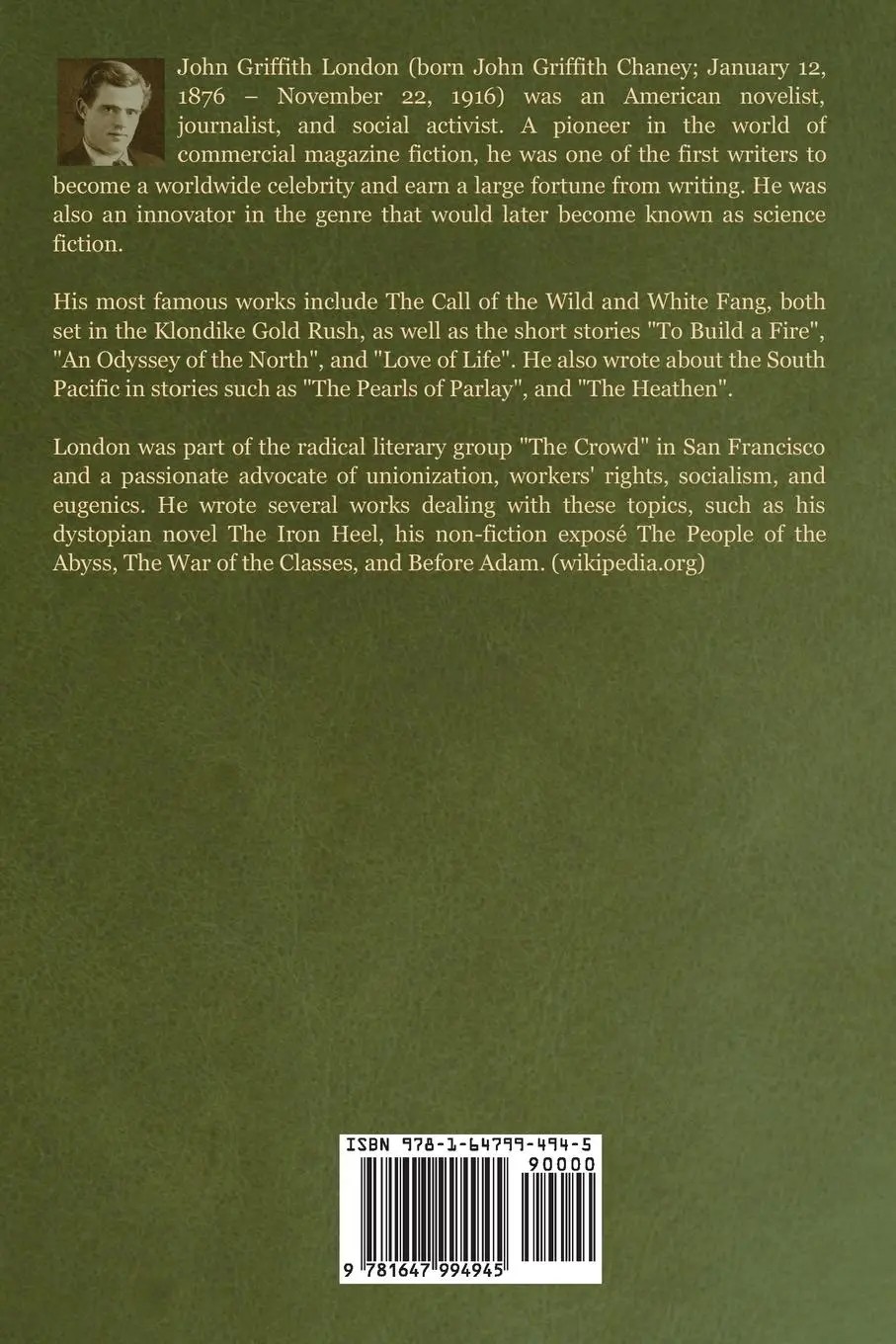 Rückseite: 9781647994945 | A Daughter of the Snows | Jack London | Taschenbuch | Englisch | 2020
