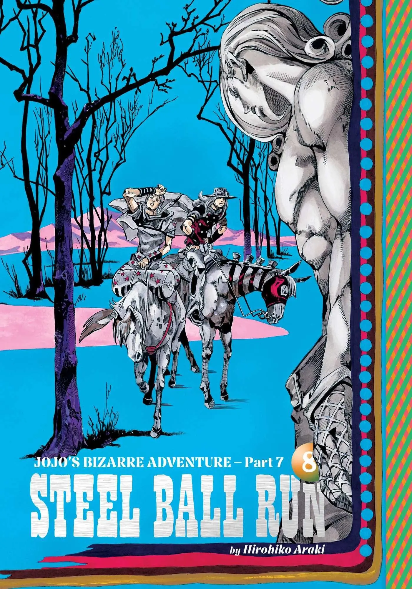 Cover: 9781974764945 | Jojo's Bizarre Adventure: Part 7--Steel Ball Run, Vol. 8 | Araki