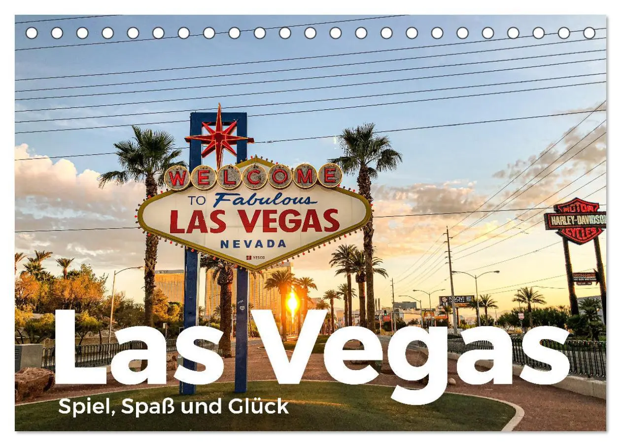 Cover: 9783457614945 | Las Vegas - Spiel, Spaß und Glück (Tischkalender 2026 DIN A5 quer),...