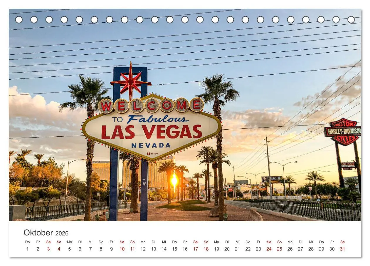 Bild: 9783457614945 | Las Vegas - Spiel, Spaß und Glück (Tischkalender 2026 DIN A5 quer),...