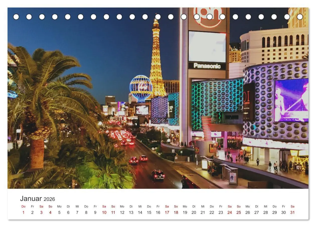Bild: 9783457614945 | Las Vegas - Spiel, Spaß und Glück (Tischkalender 2026 DIN A5 quer),...