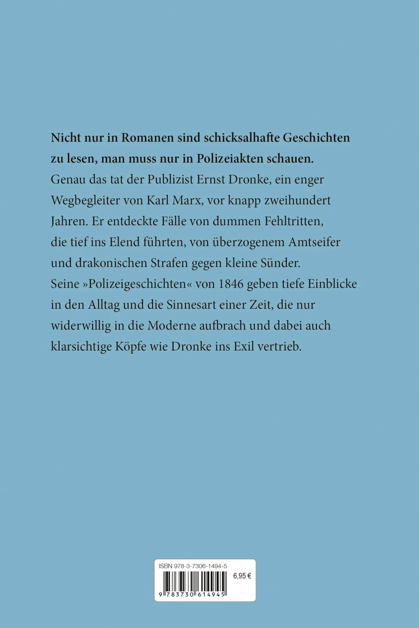 Bild: 9783730614945 | Polizeigeschichten | Ernst Dronke | Buch | 160 S. | Deutsch | 2025