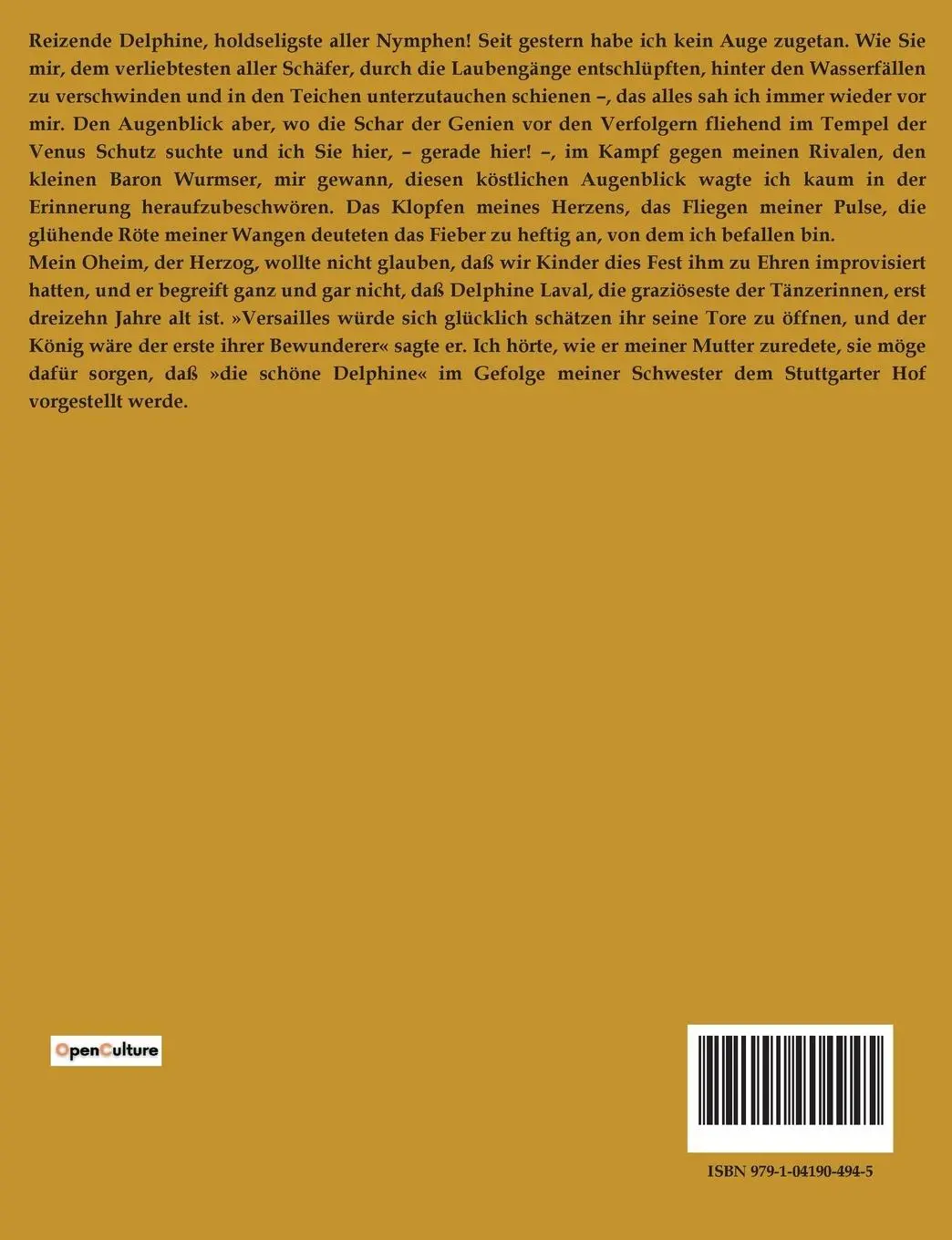 Rückseite: 9791041904945 | DIE LIEBESBRIEFE DER MARQUISE | Lily Braun | Taschenbuch | 282 S.