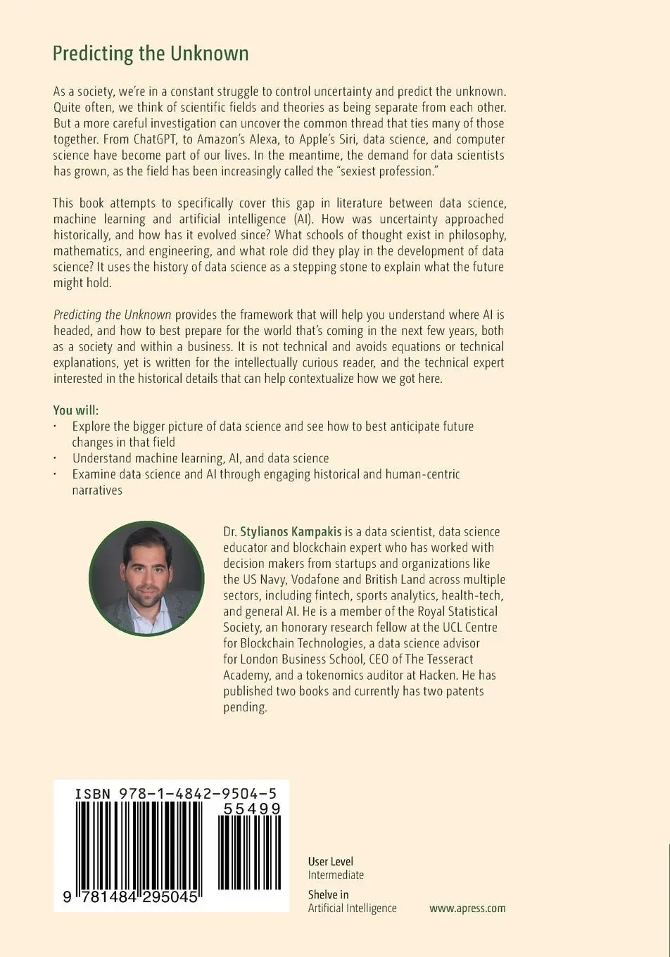Rückseite: 9781484295045 | Predicting the Unknown | Stylianos Kampakis | Taschenbuch | xvii