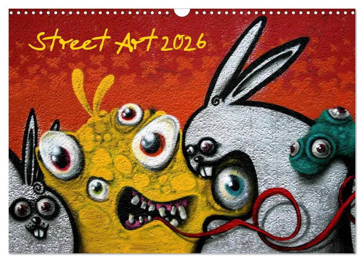 Cover: 9783516145045 | Street-Art 2026 / CH-Version (Wandkalender 2026 DIN A3 quer),...
