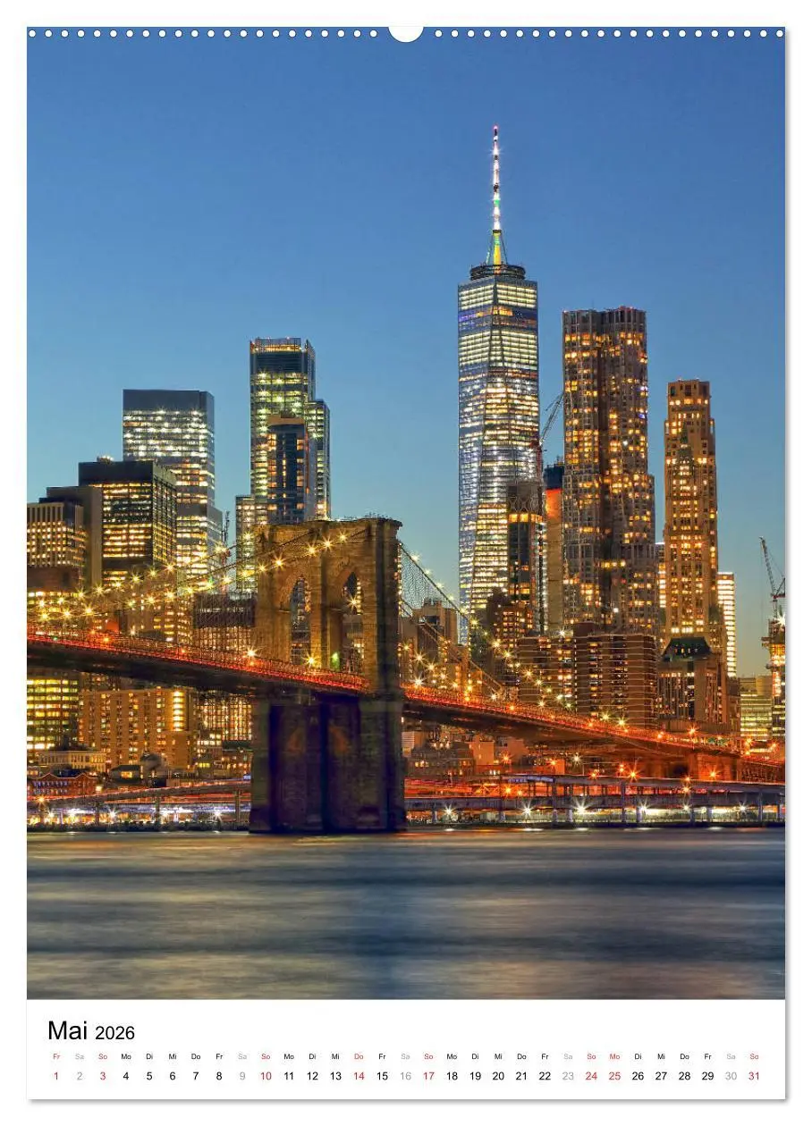 Bild: 9783516385045 | New Yorks architektonische Highlights (Wandkalender 2026 DIN A2...