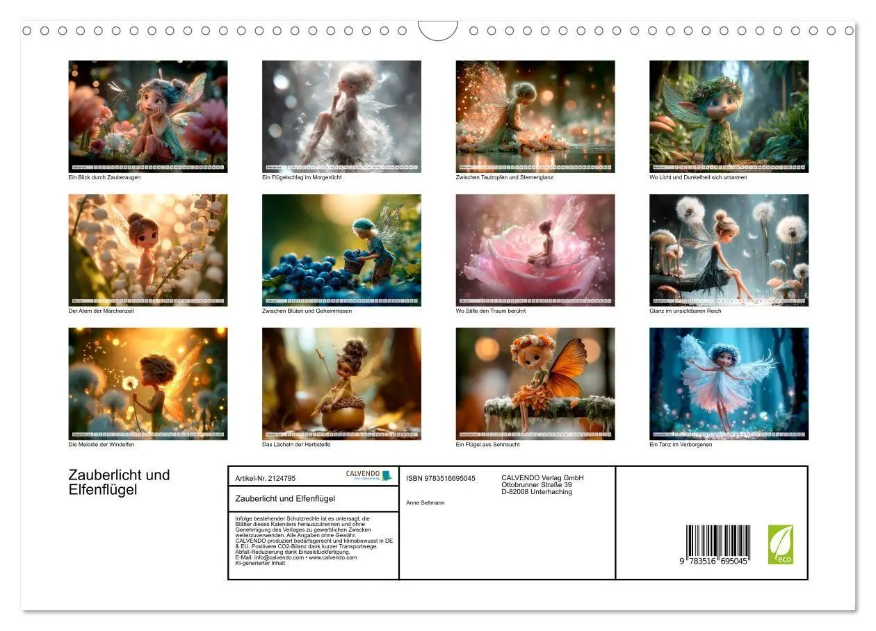 Bild: 9783516695045 | Zauberlicht und Elfenflügel (Wandkalender 2026 DIN A3 quer),...
