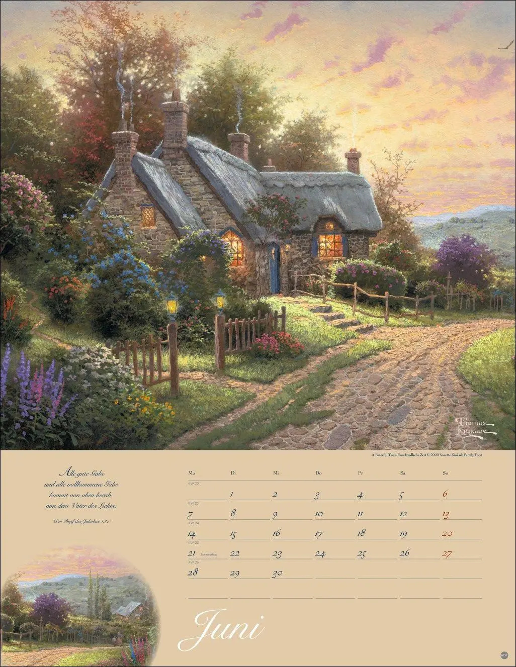 Bild: 9783756415045 | Thomas Kinkade: Land im Licht Kalender 2027 | Thomas Kinkade | 14 S.