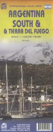 Cover: 9781553415145 | International Travel Map ITM Argentina South &amp; Tierra del Fuego | 2013