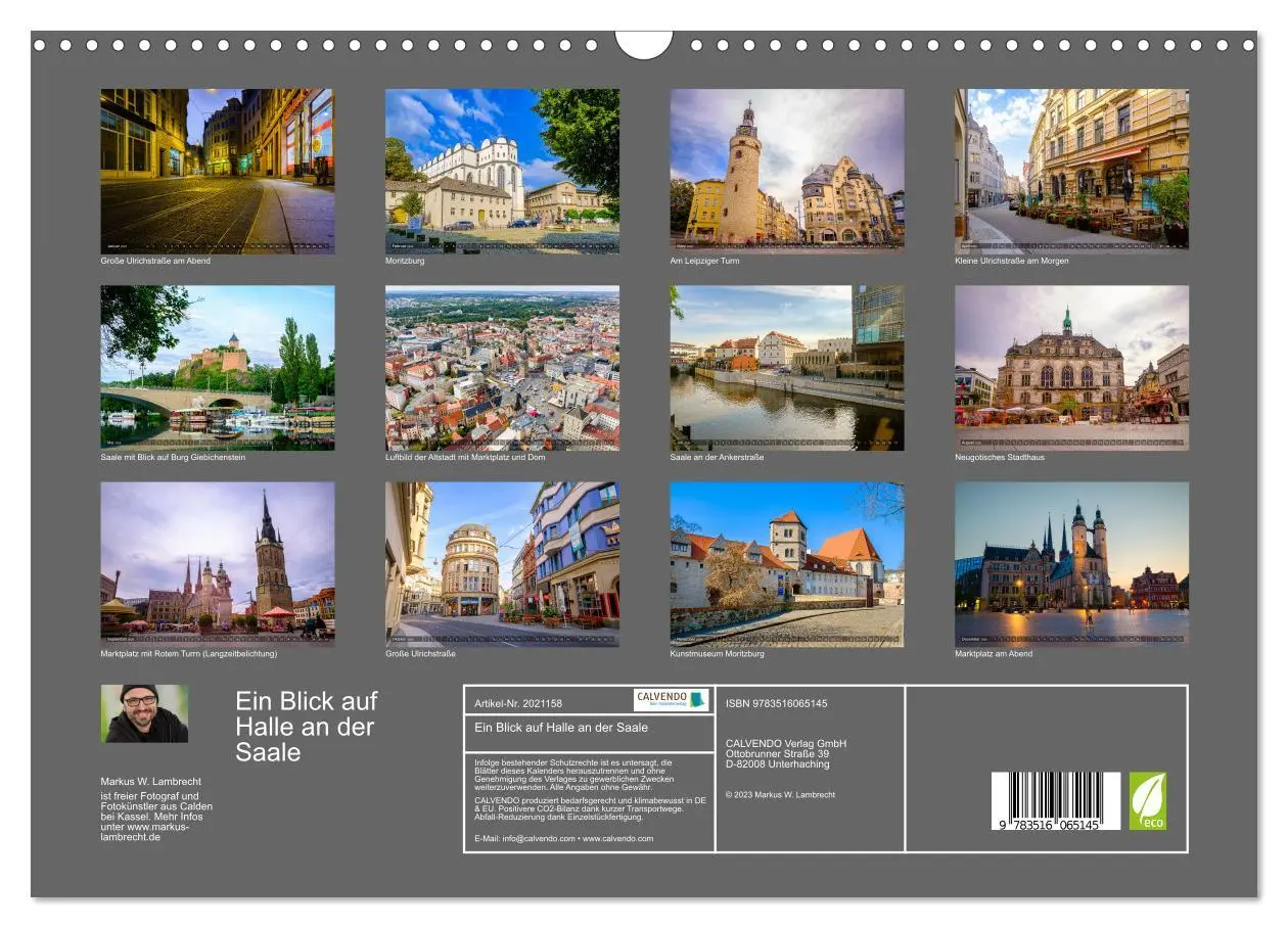 Bild: 9783516065145 | Ein Blick auf Halle an der Saale (Wandkalender 2026 DIN A3 quer),...