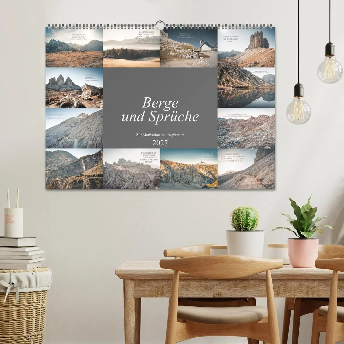 Bild: 9783516755145 | Berge und Sprüche zur Motivation und Inspiration (Wandkalender 2027...