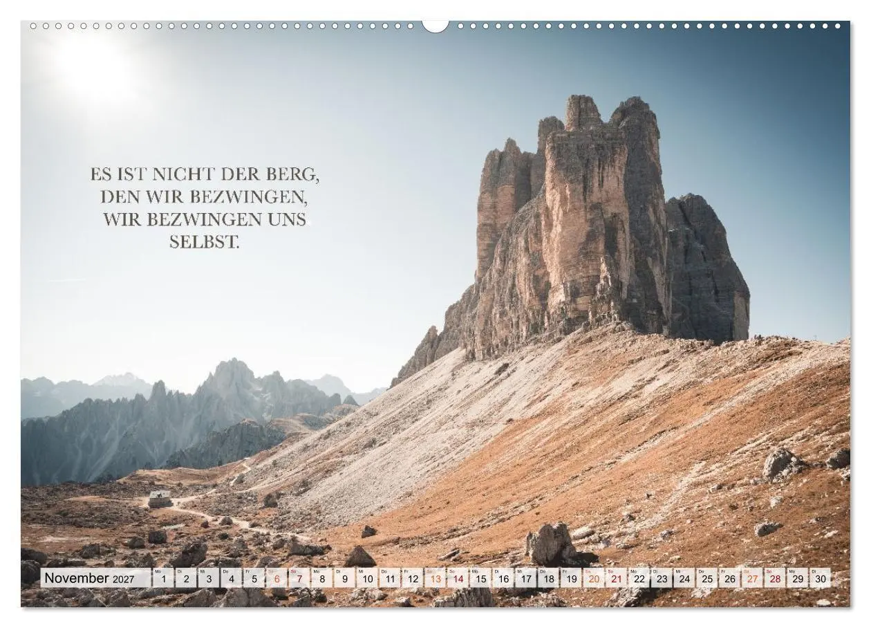 Bild: 9783516755145 | Berge und Sprüche zur Motivation und Inspiration (Wandkalender 2027...