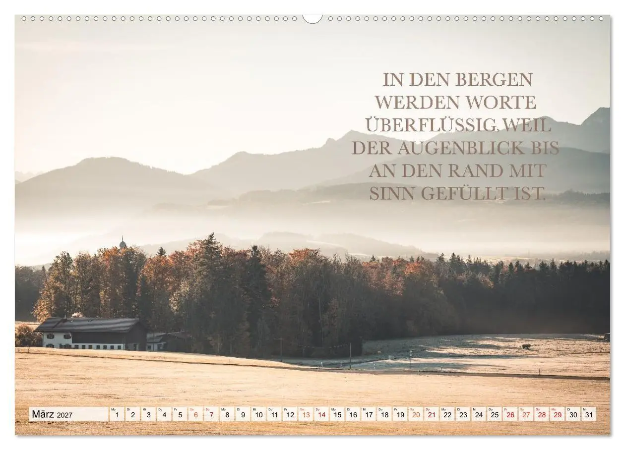 Bild: 9783516755145 | Berge und Sprüche zur Motivation und Inspiration (Wandkalender 2027...