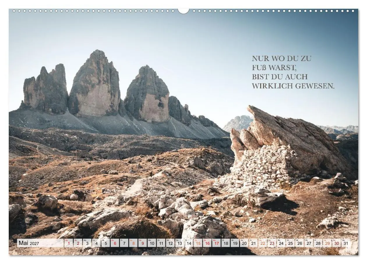 Bild: 9783516755145 | Berge und Sprüche zur Motivation und Inspiration (Wandkalender 2027...