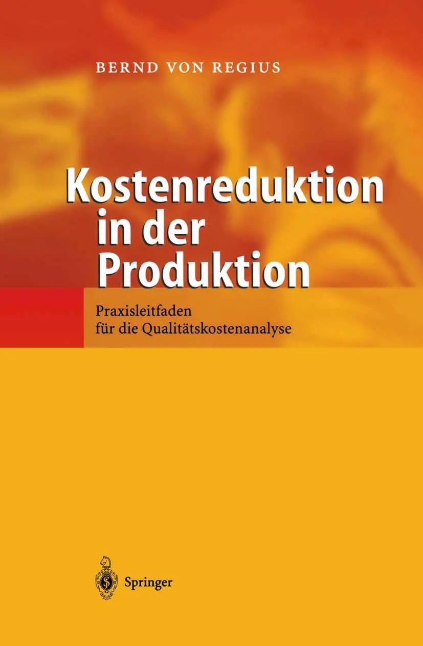 Cover: 9783642625145 | Kostenreduktion in der Produktion | Bernd Von Regius | Taschenbuch | x