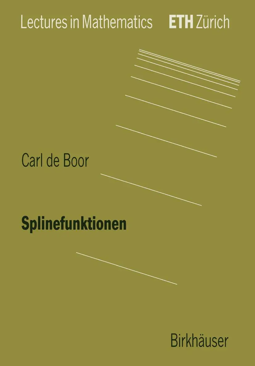 Cover: 9783764325145 | Splinefunktionen | Carl de Boor | Taschenbuch | vi | Englisch | 1990