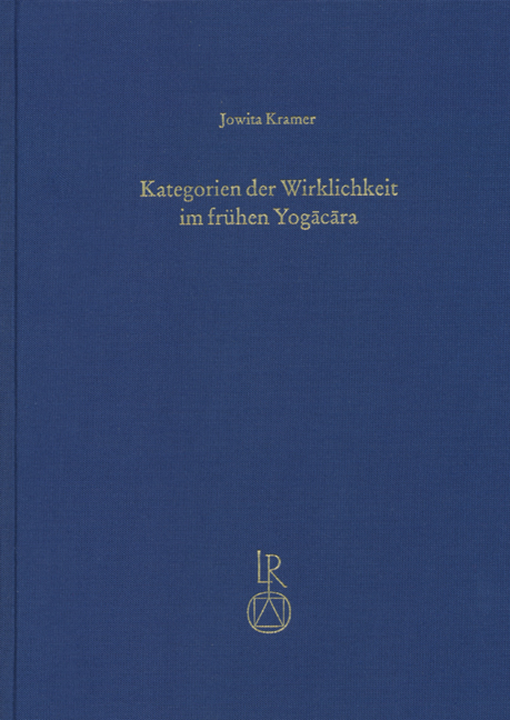 Cover: 9783895005145 | Kategorien der Wirklichkeit im frühen Yogacara | Jowita Kramer | Buch
