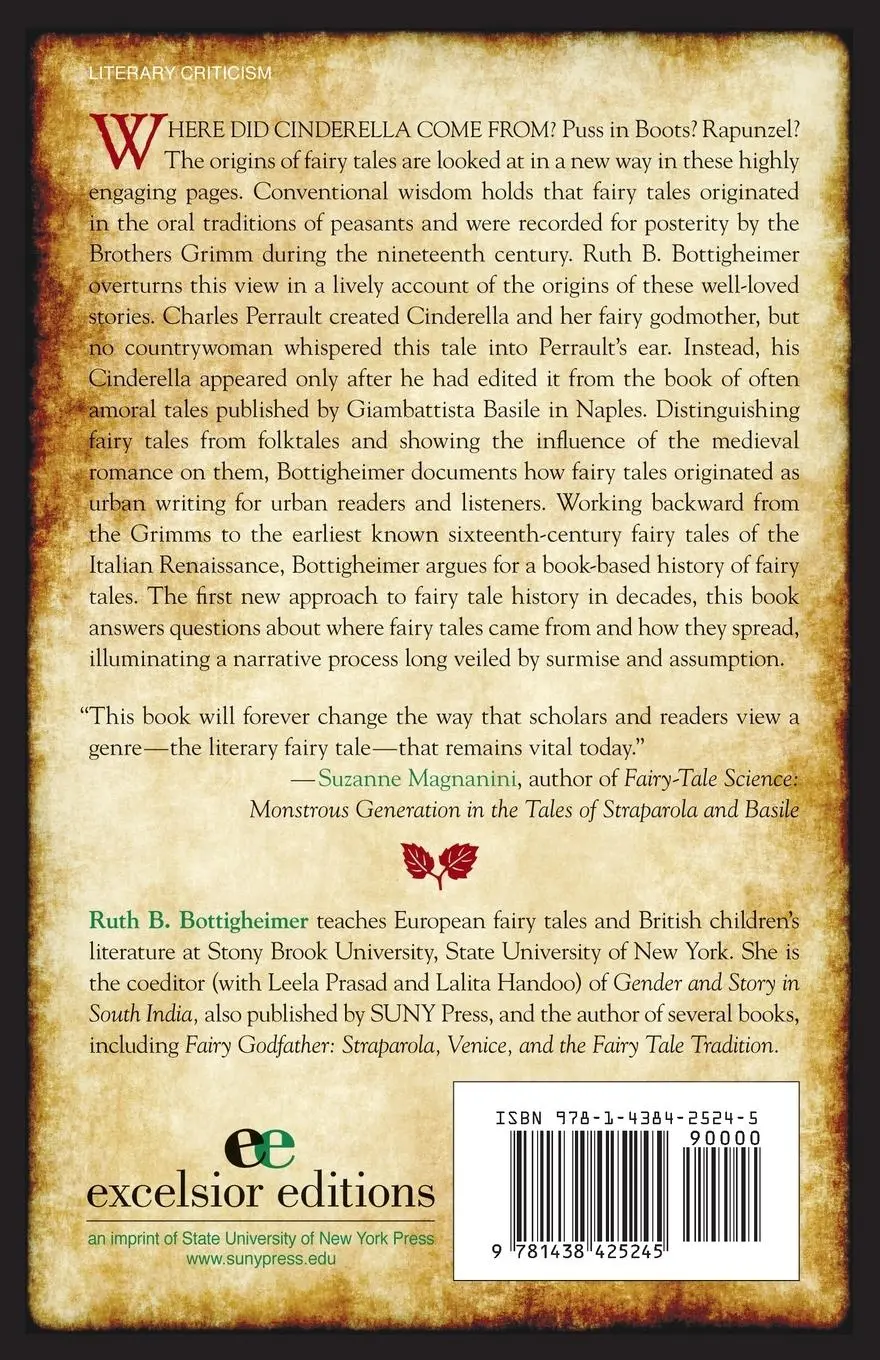 Rückseite: 9781438425245 | Fairy Tales | A New History | Ruth B. Bottigheimer | Taschenbuch