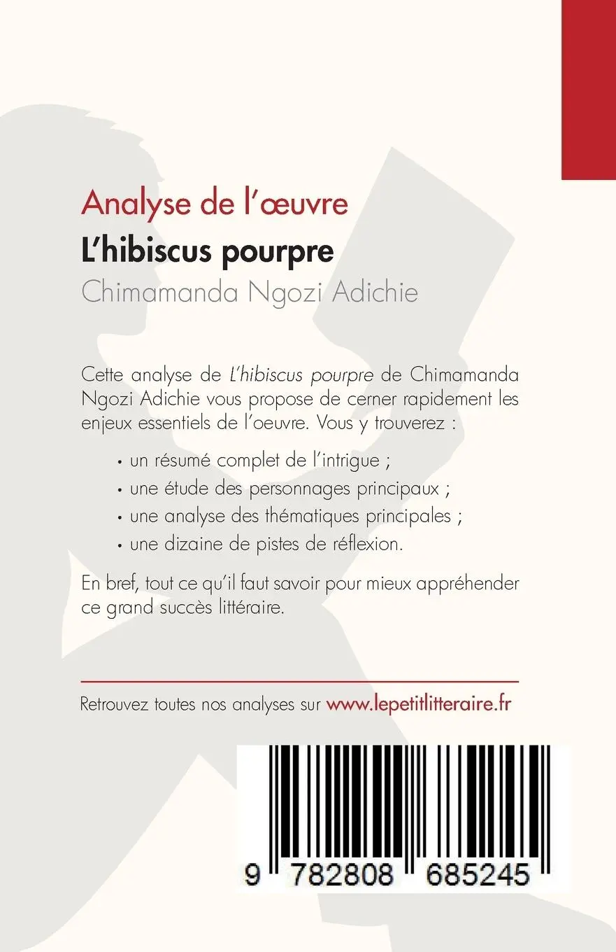 Rückseite: 9782808685245 | L'hibiscus pourpre de Chimamanda Ngozi Adichie (Analyse de l'¿uvre)