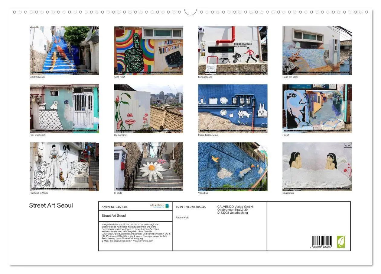 Bild: 9783594105245 | Street Art Seoul (Wandkalender 2027 DIN A2 quer), CALVENDO...