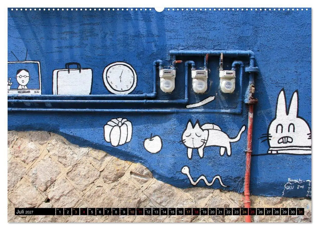 Bild: 9783594105245 | Street Art Seoul (Wandkalender 2027 DIN A2 quer), CALVENDO...