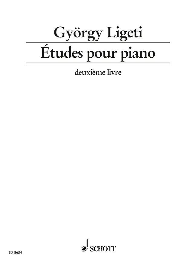 Cover: 9783795795245 | Études pour piano | deuxième livre. Vol. 2. Klavier. | György Ligeti