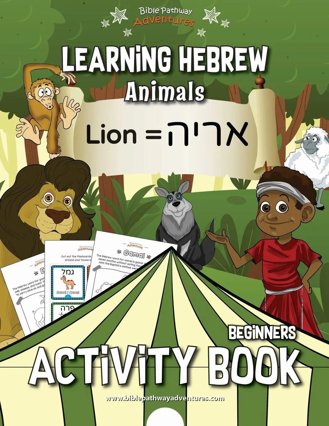 Cover: 9781988585345 | Learning Hebrew | Animals Activity Book | Pip Reid | Taschenbuch