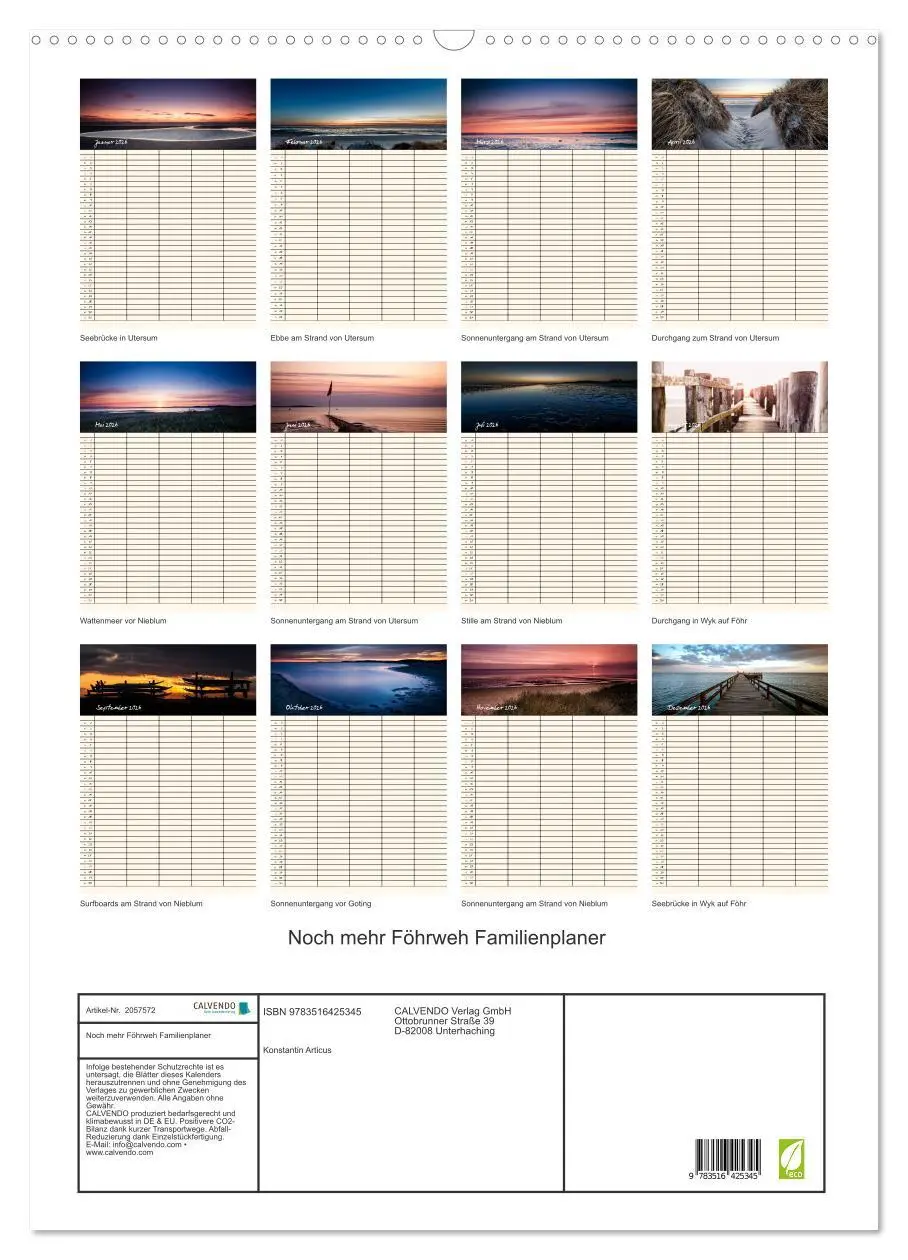 Bild: 9783516425345 | Noch mehr Föhrweh Familienplaner (Wandkalender 2026 DIN A2 hoch),...