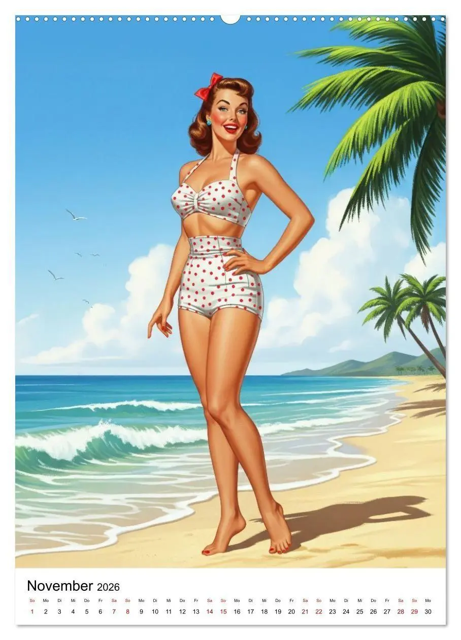 Bild: 9783516735345 | Charme &amp; Kurven: Die Pin-ups der Golden 50s (Wandkalender 2026 DIN...