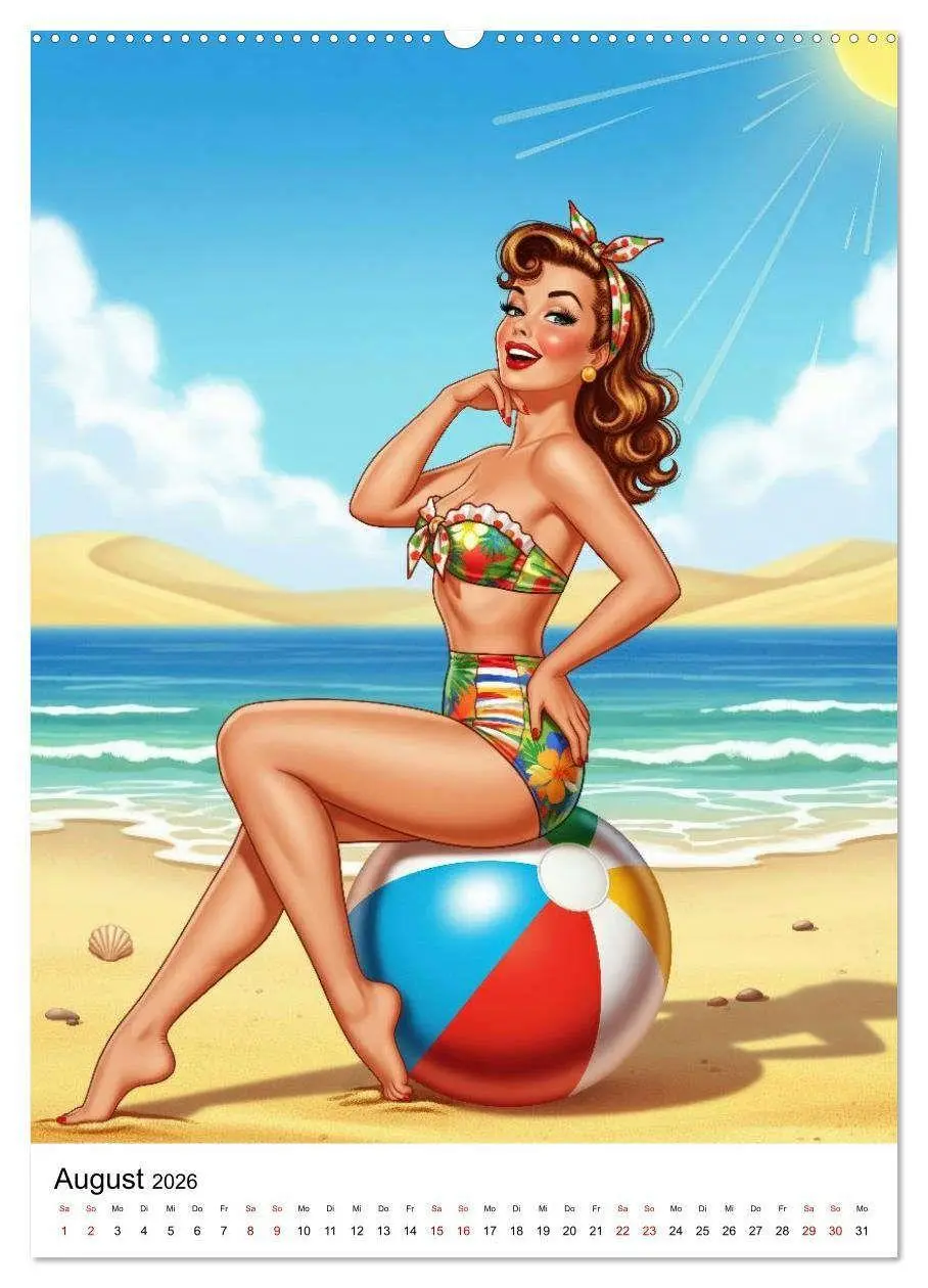 Bild: 9783516735345 | Charme &amp; Kurven: Die Pin-ups der Golden 50s (Wandkalender 2026 DIN...