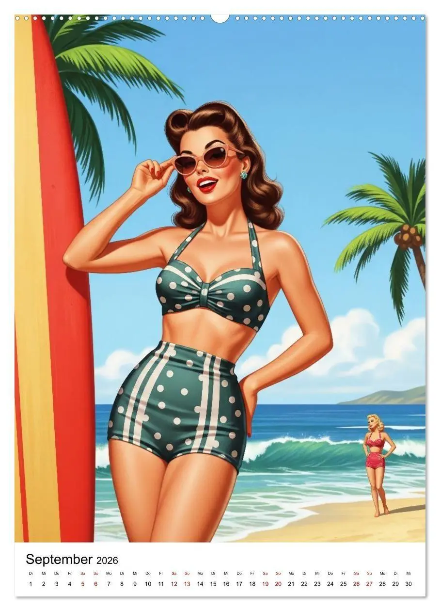 Bild: 9783516735345 | Charme &amp; Kurven: Die Pin-ups der Golden 50s (Wandkalender 2026 DIN...