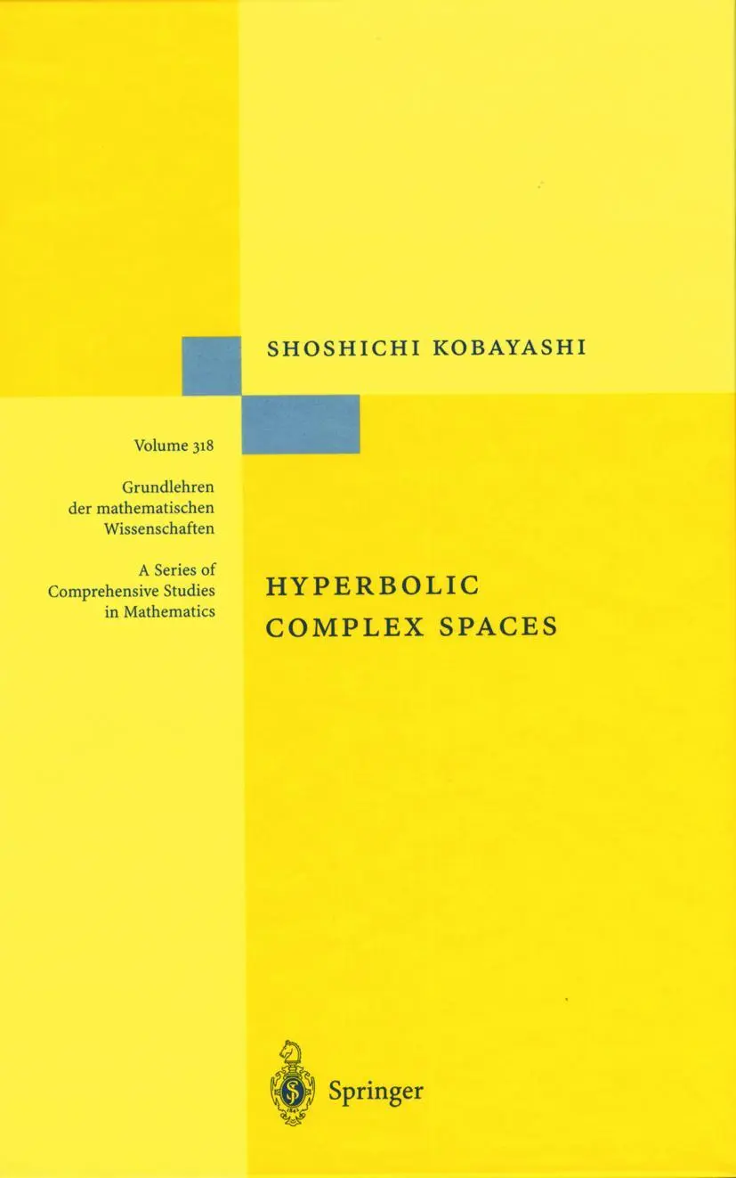 Cover: 9783540635345 | Hyperbolic Complex Spaces | Shoshichi Kobayashi | Buch | xiv | 1998