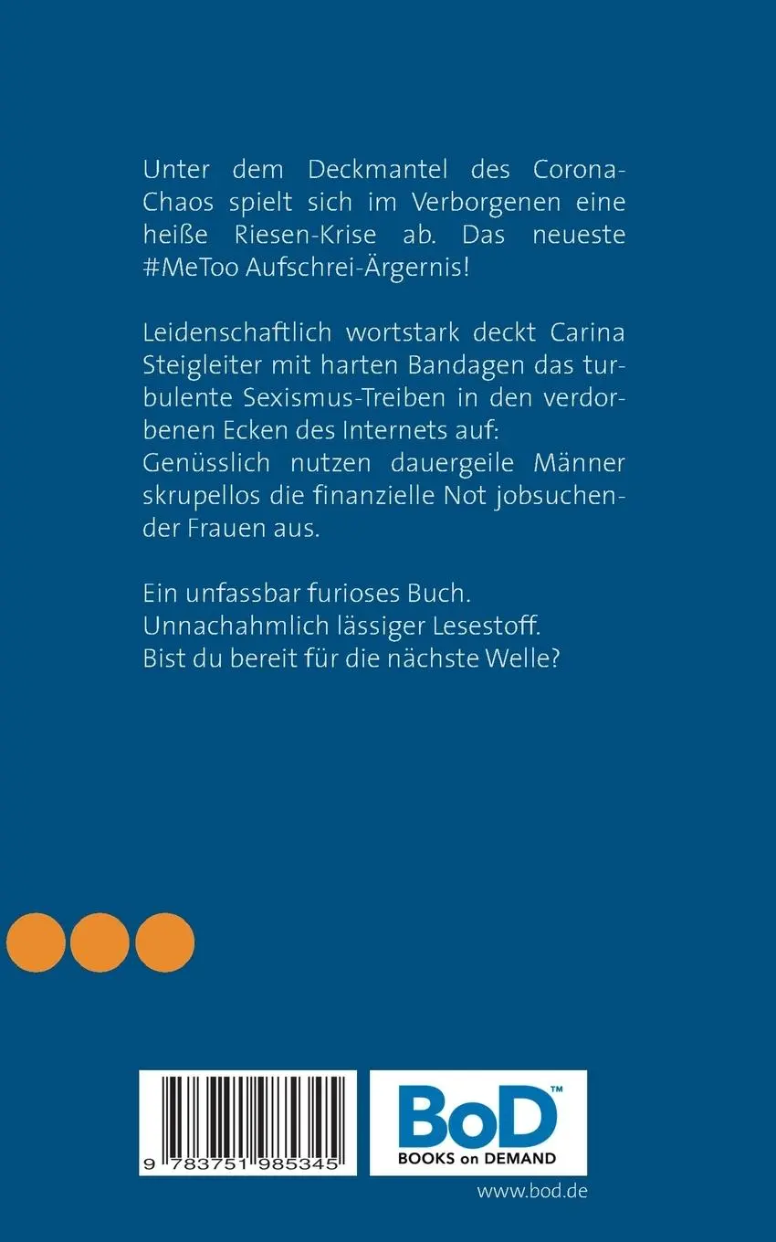Rückseite: 9783751985345 | Corona Sexismus | Carina Steigleiter | Taschenbuch | 204 S. | Deutsch