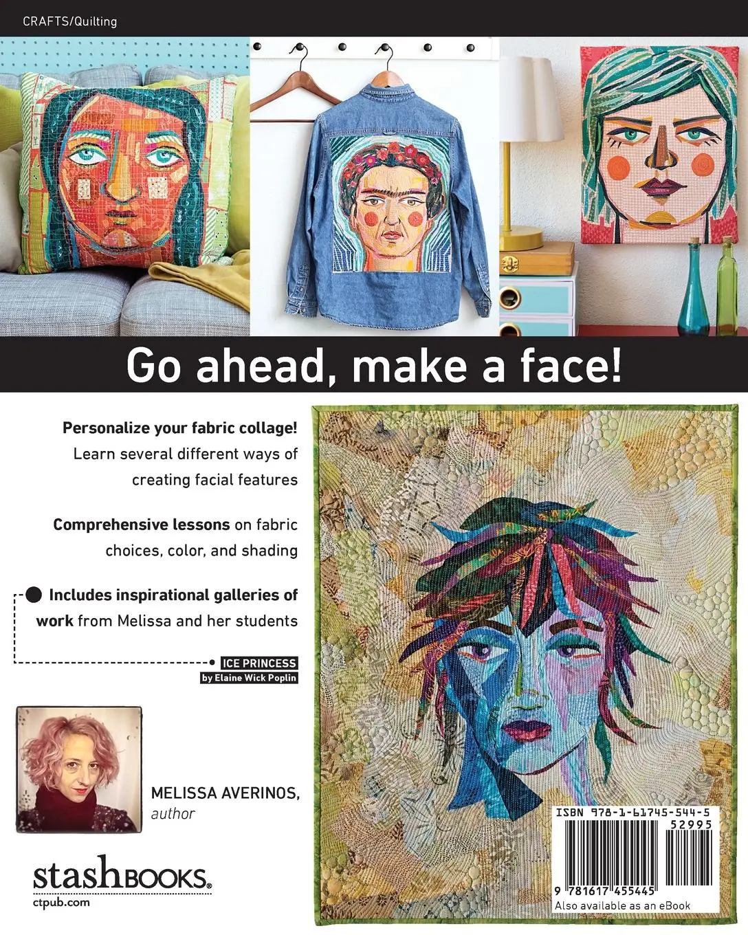 Rückseite: 9781617455445 | Making Faces in Fabric - Print-On-Demand Edition | Melissa Averinos