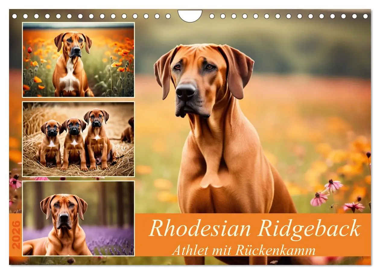 Cover: 9783457325445 | Rhodesian Ridgeback - Athlet mit Rückenkamm (Wandkalender 2026 DIN...