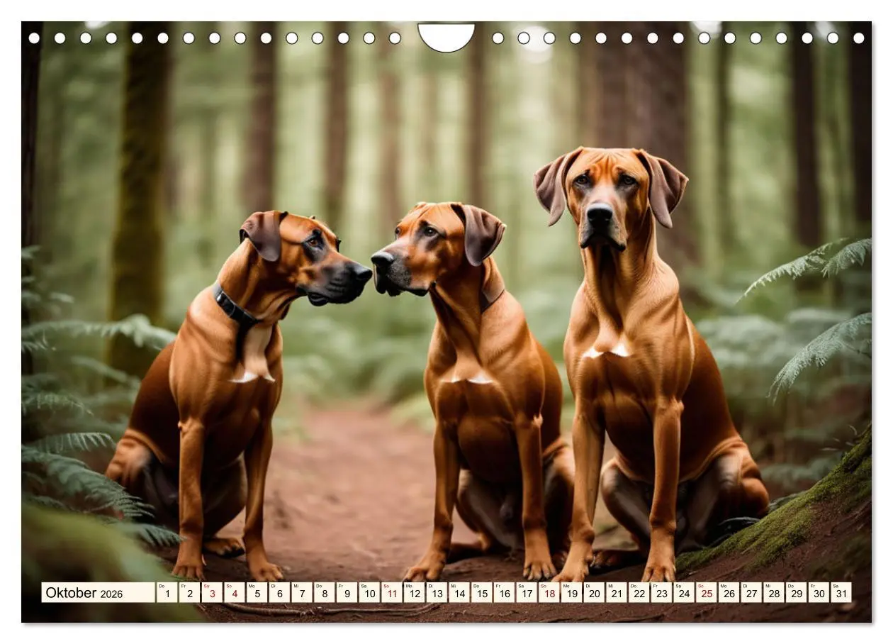 Bild: 9783457325445 | Rhodesian Ridgeback - Athlet mit Rückenkamm (Wandkalender 2026 DIN...