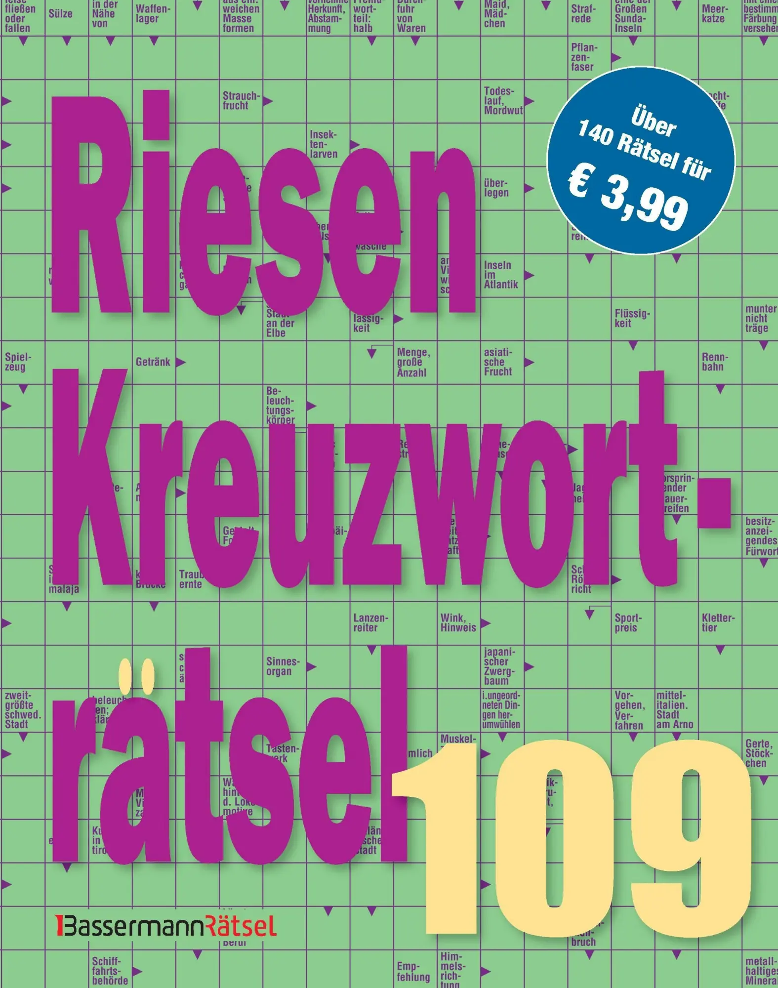 Riesen-Kreuzworträtsel 109 (5 Exemplare à 3,99 EUR)