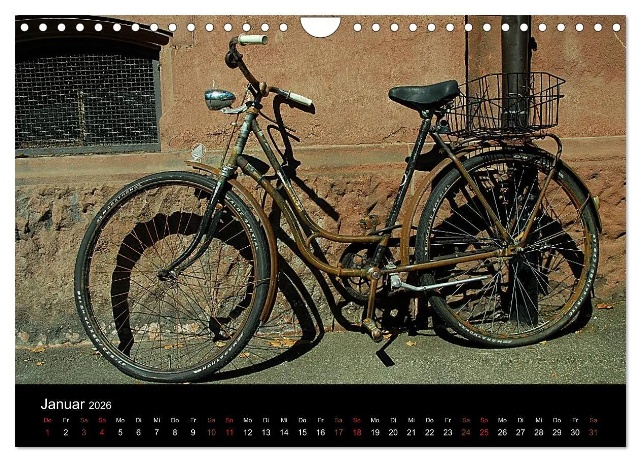 Bild: 9783516025545 | Mit dem Fahrrad durch 2026 (Wandkalender 2026 DIN A4 quer),...